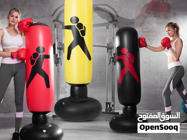 boxing bag كيس ملاكمه نفخ للاطفال بطول 160 سم مع قاعده ثابته ممكن تتعبى مي او رمل آمن وسهل على الاطف