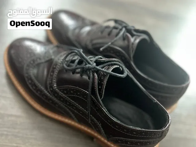 Womens Brown Leather Oxford Brogues Size 37 EU Massimo Dutti