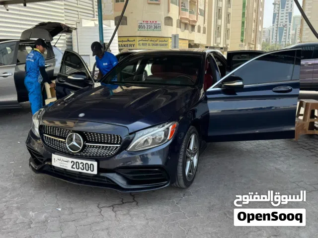 Mercedes C300 2015 AMG فل مواصفات 2 فصوص هيد اب ديسبلاي بانوراما اي ام جي اصلي