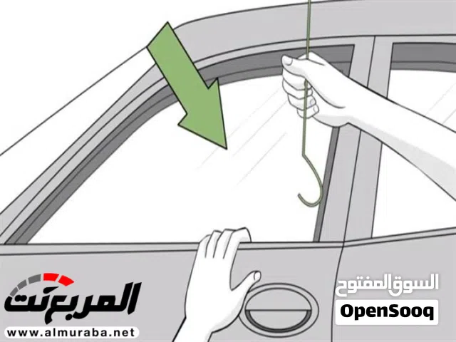 فتح باب السيارة والمفتاح بالداخل او مقفلة