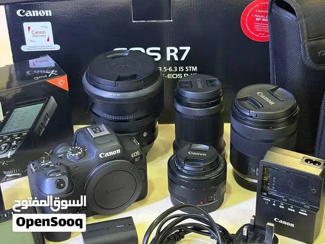 للبيع كاميرا R7 canon وعدساتها