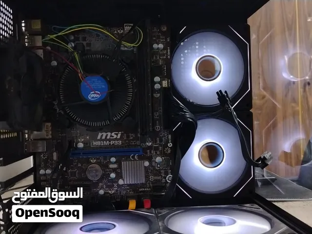 كومبو: مذربورد MSI H81 + معالج i5 4460 + رام 8GB + باور 260W