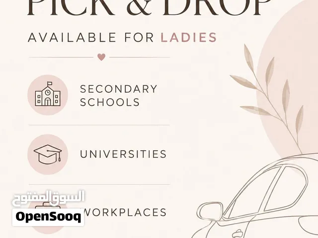 Monthly pick and drop for ladies only