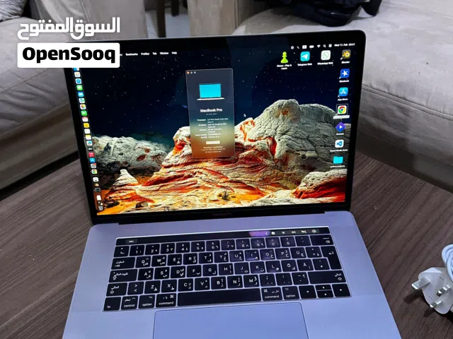 Apple MacBook Pro 2017 I7, radeon pro 560 4GB Graphics,  15 retina display لابتوب ماك بوك برو
