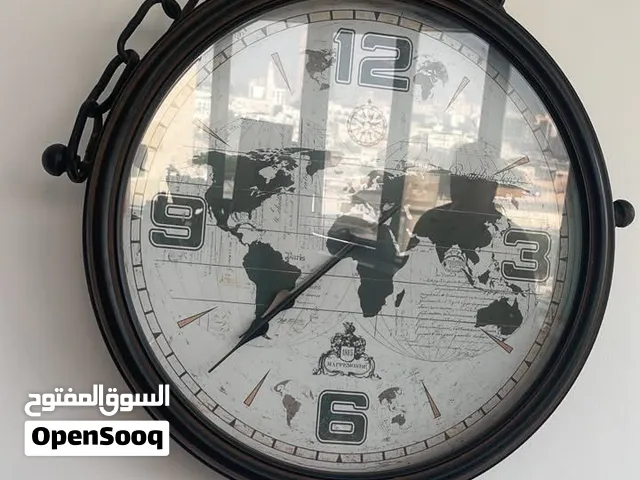Vintage Industrial World Map Wall Clock