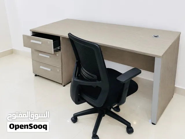 Modern Office Desk with 3-Drawer Pedestal – Light Oak Finish (Optional Ergonomic Chair)