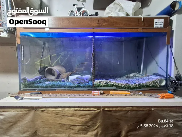 حوض سمك كبير 130cm نصف بيولجي فلتره علويه