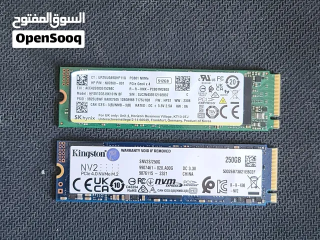 متوفر قطعتين NVMe M.2