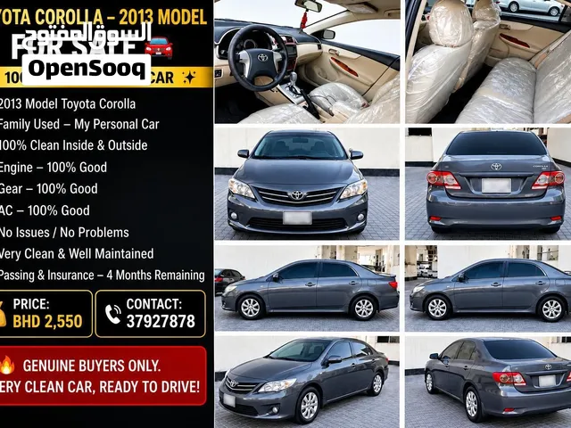 TOYOTA COROLLA – 2013