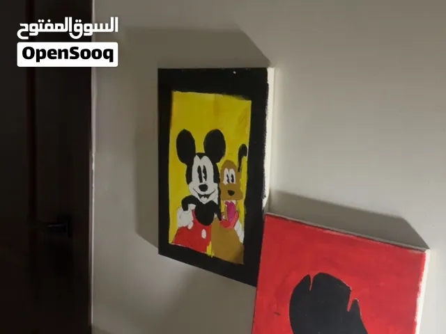 لوح كبيره للبيع جميله بشكل ميكي ماوس ديكور جميل big paint for sale nice theme is micky mouse nice