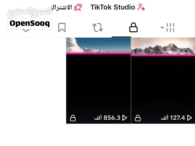 حساب تيك توك للبيع 11.8 الف متابع