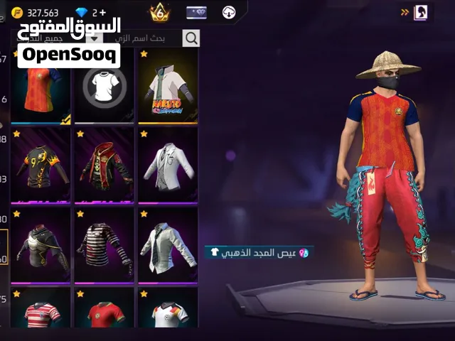 حساب فري فاير للبيع او تبديل بي حساب pes