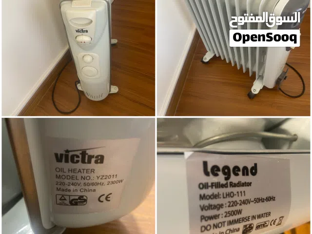 2 Oil heater second hand  in very good condition  almost new