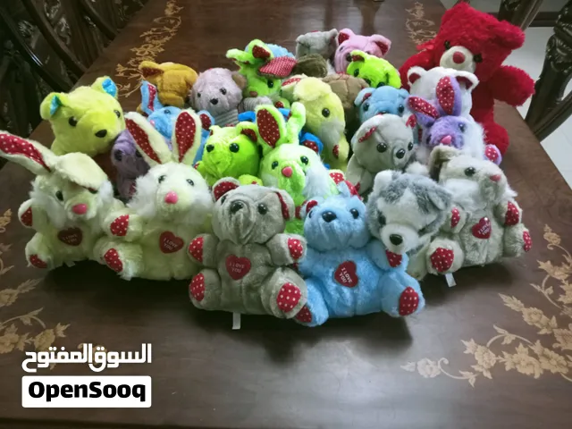 مجموعه دمى دباديب محشو للهدايا احجام صغيره وفي الوان مختلفه