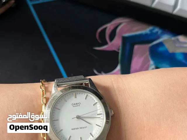 Casio MTP-1123A-7B silver with metal mesh band