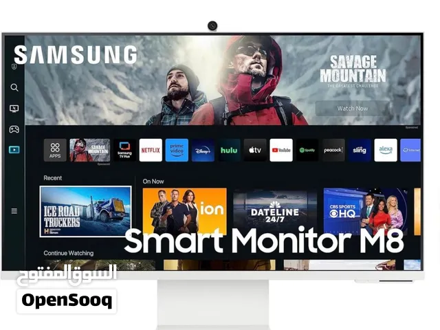 شاشة سامسونج  samsung M8 32 inch 4k مكفوله لغاية 31/07/2028.