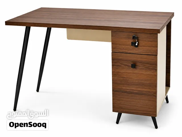 مكتب كمبيوتر ودراسة عصري مع درج تخزين وقفل  Modern Computer Study Desk with Storage & Lockable Draw