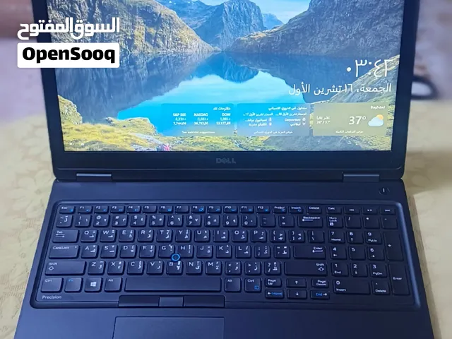 لابتوب ديل i7  كارت الشاسة 2 كيكا خارجي جيل 6 رام 16 هارد 256 اس اس دي سريع نظيف جدا