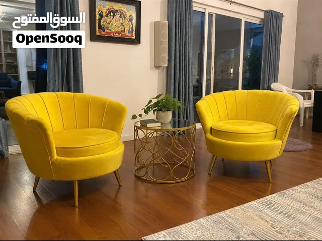 Urgent sale - Beautiful reading corner accent chairs with center table