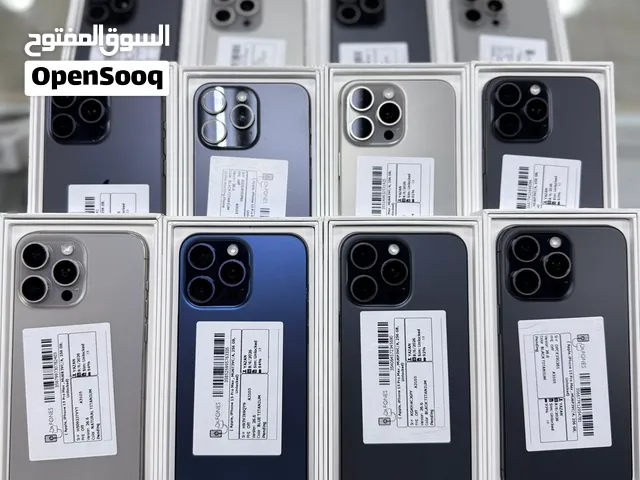 آيفون 15 برو ماكس 256 جيجابايت أسود مستعمل بحالة ممتازة مع الكرتونة وجميع الملحقات