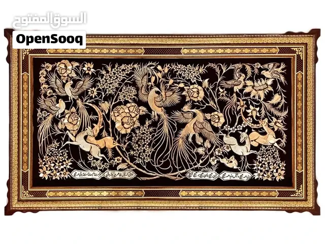 لوحة خاتم ومينياتور إيرانية – فنّ يدوي وكلاسيكي (شحن مجاني