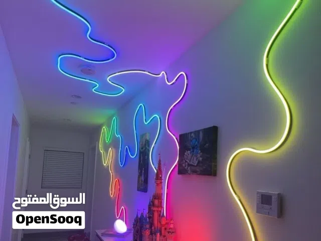 نشرة إضاءة نيون LED – بتقنية التحكم الذكي طول 5 أمتار ماركة Home smart  أضف لمسة من السحر والإبداع