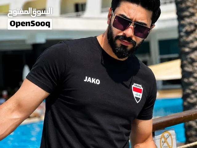 الجودة عنواننا توفر تيشيرت المنتخب العراقي  رجالي ونسائي  خامه فانيله قطن بارد متوفر اسود وابيض