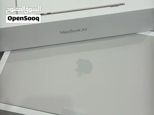 ماك بوك اير M4 انش 15.3 رام 24GB تخزين 512GB ماركة أبل في الرياض