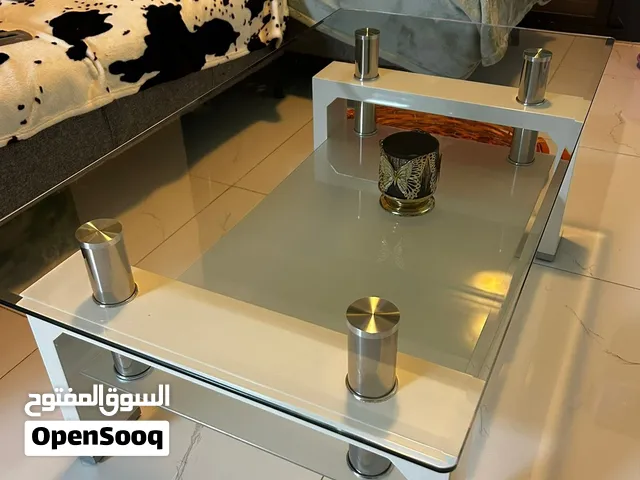 Glass coffee table