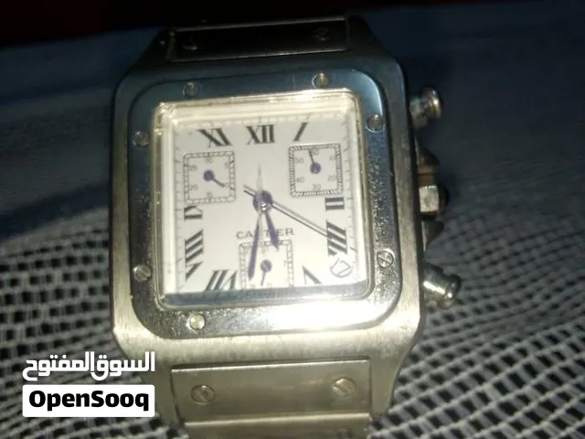 SLIVER CARTIER WATCH ساعة كارتيي