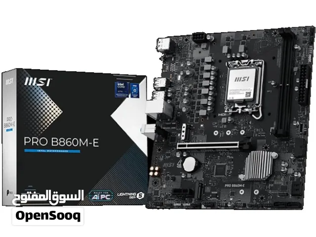 مذربورد ام اس اي برو لمعالجات انتل الجيل 15 - كور الترا - MSI PRO B860M-E/DDR5 LGA 1851 MOTHERBOARD