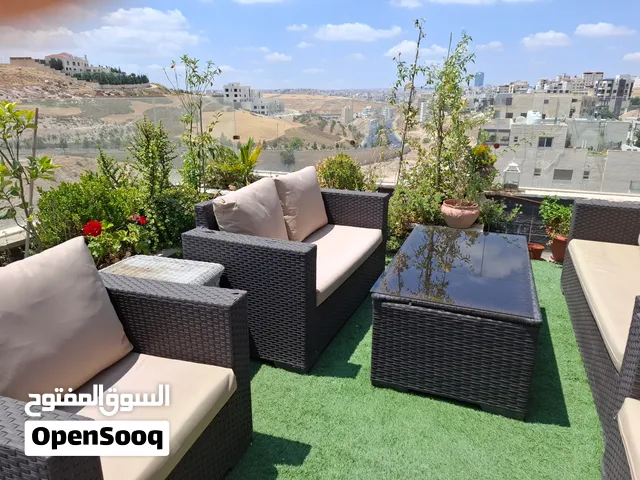 DELUXE FURNISHED ROOF WITH AMAZING VIEW روف مميز مفروش بإطلالة رائعة للإيجار العائلي(ربوة عبدون)