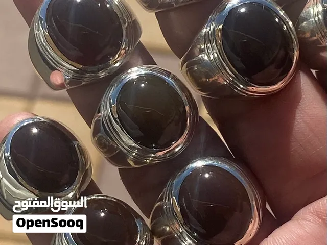 خواتم شبابيه رسميه انيقه عقيق كبدي افريقي طبيعي