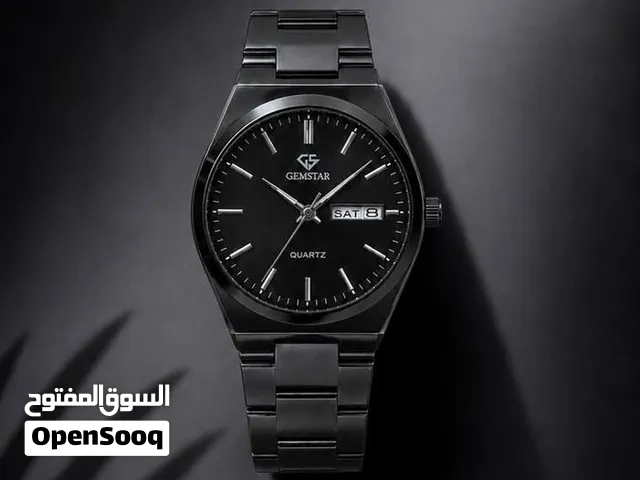 ساعة يد كستك حديد اسود بالكامل من شركة gemstar بتصميم مميز وسعر مميز فقط ب 12 دينار شامل التوصيل....
