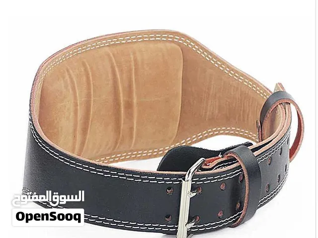 حزام حديد لرفع الاثقال مع بطانة ظهر.