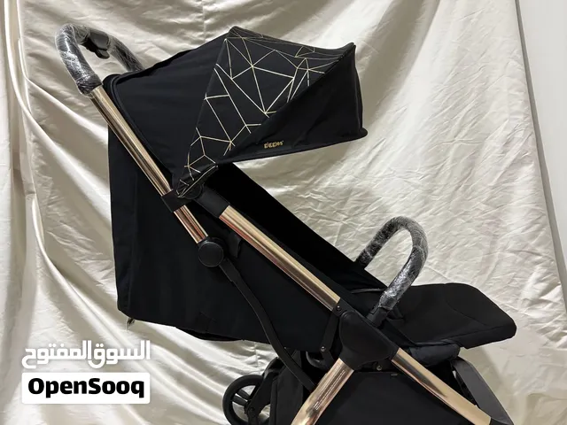 عربة أطفال Giggles Tour LX Auto Fold - إصدار هندسي أسود مميز  - Stroller - كالجديد