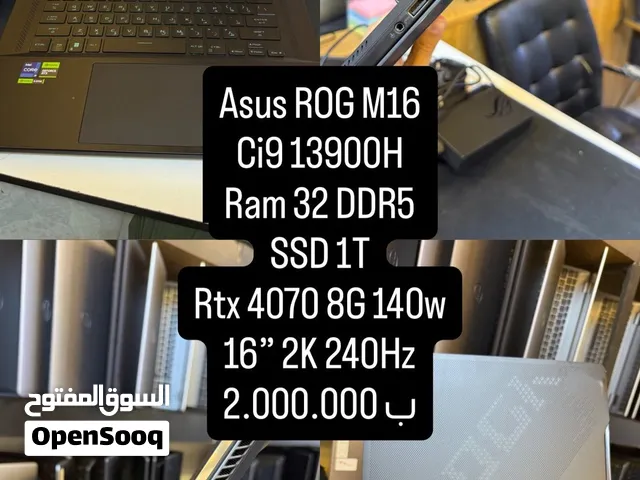 Asus rog m16 ci9 13th ram 32 rtx 4070