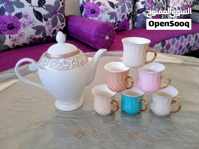 طقم مائدة  أنيق من البورسلين الحر لتحضير الشاي و القهوة