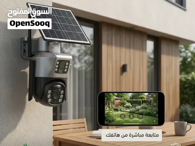 كاميرا عدستين بالطاقة الشمسية بمدخل شريحة