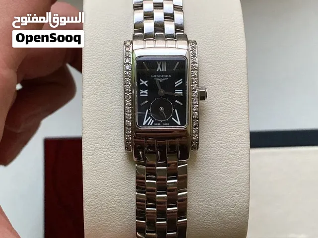 Longines steel with diamonds