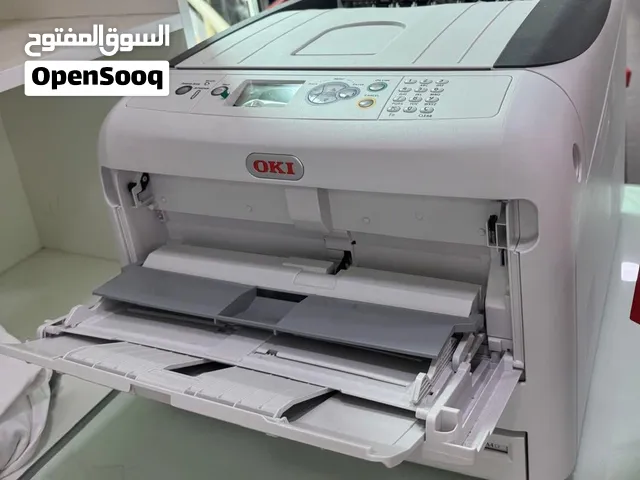 للبيع طابعة OKI Pro8432WT A3 white toner printer مع الحبر والورق كامل  للتواصل واتساب فقط
