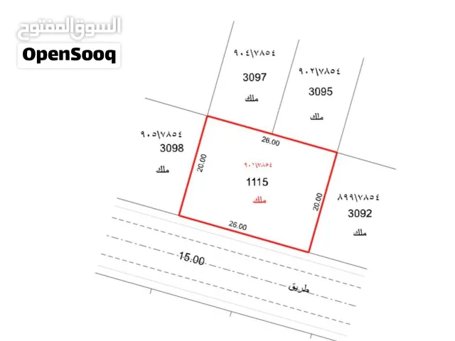 أرض سكنية 5600 قدم2 في مزيرعة A تملك وافدين عرب
