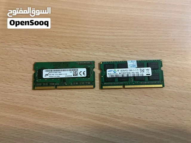 رامات لابتوب DDR3L 8GB (2×4GB) 1600MHz