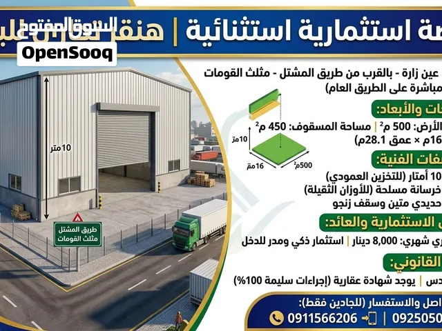 هنقر تجاري  للبيع  بالقرب من طريق المشتل بالتحديد متلت القومات