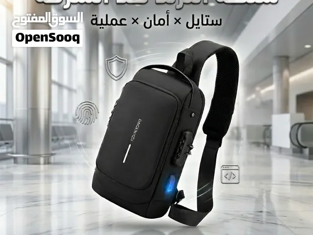 شنطة كروس جينيريك الذكية موديل ضد السرقة والمقاومة للقطع مع منفذ USB