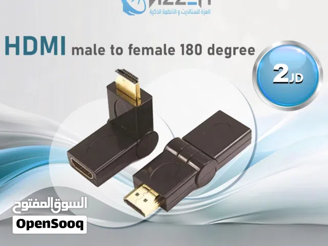 قطعه hdmi male to female 180 degree