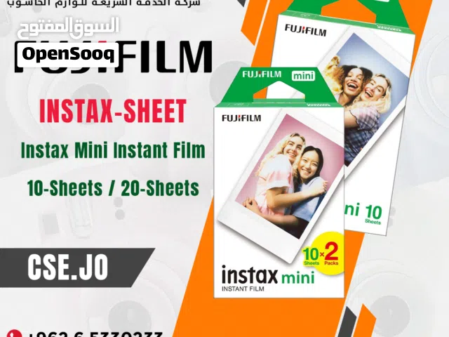 فيلم كاميرا فوري Fujifilm Instax Mini، ورق تصوير Instant Film، Twin Pack 20 صورة