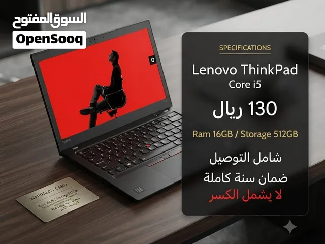 Lenovo ThinkPad Core i5 - RAM 16GB - SSD 512GB