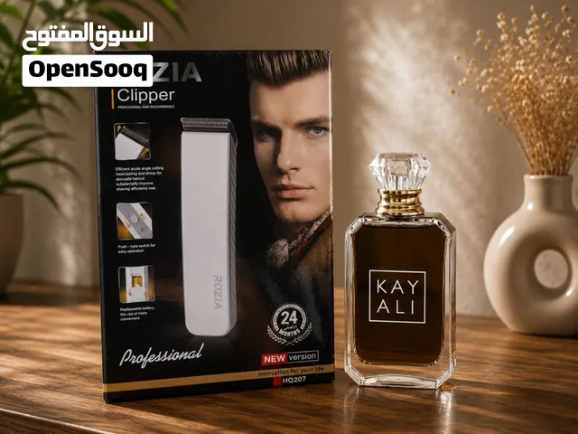 عرض عطر رجالي مع ماكنة حلاقة