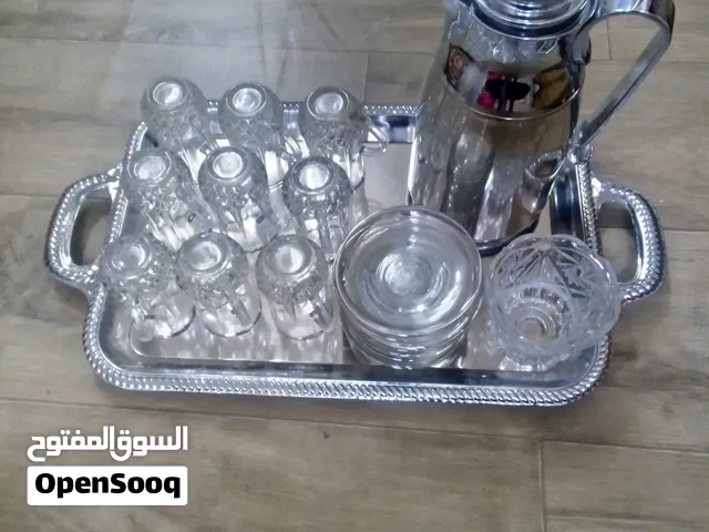 طقم ضيافة شاي  ثلاجة فناجين مع الصحون صحن تقديم سكريه